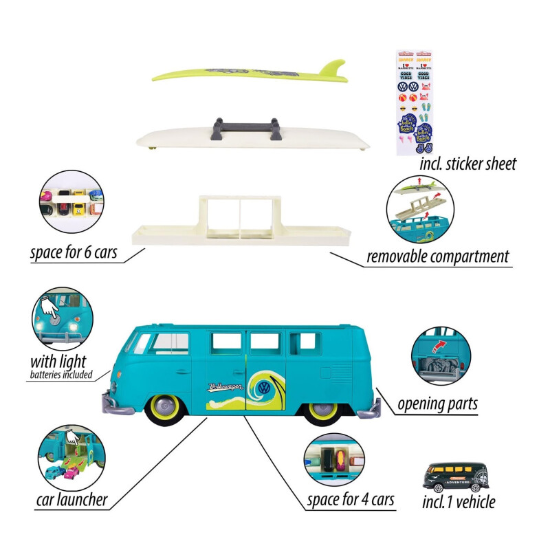 Majorette VW The Originals T1 Carry Case + 1 car Majorette VW The Originals T1 Carry Case + 1 car