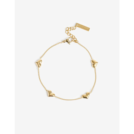 Pulseras Flexibles Metal Dorado