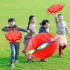Pelota Magica Plegable Juguete Boomerang Luz Led Juego Variante Color Rojo