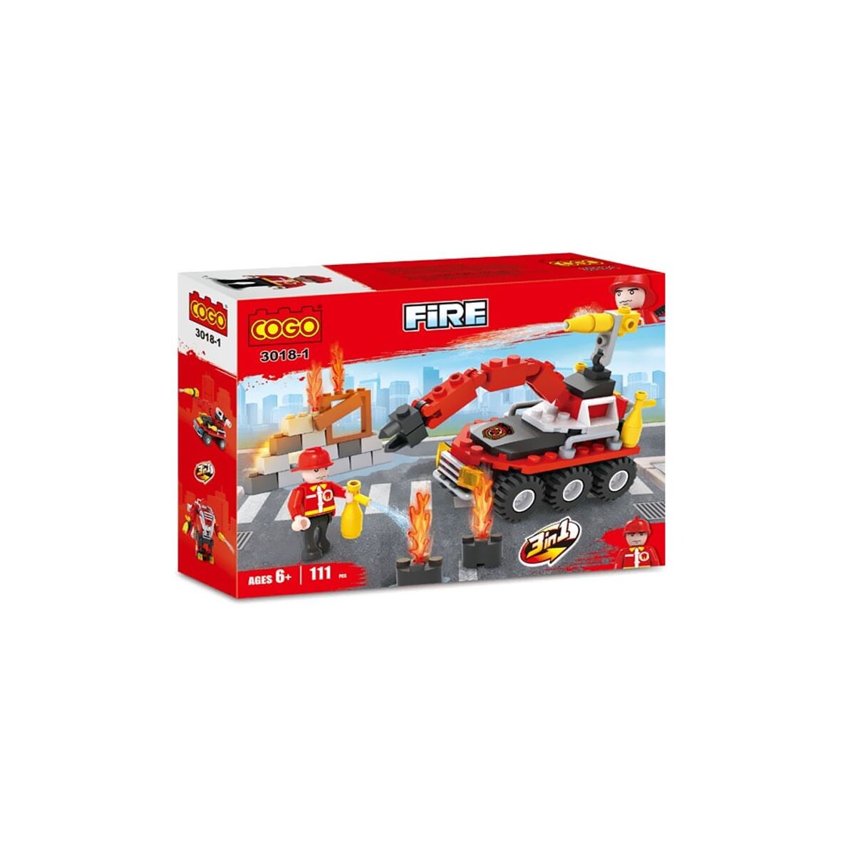 COGO FIRE FIGHTER AUTOS PARA ARMAR 3018 