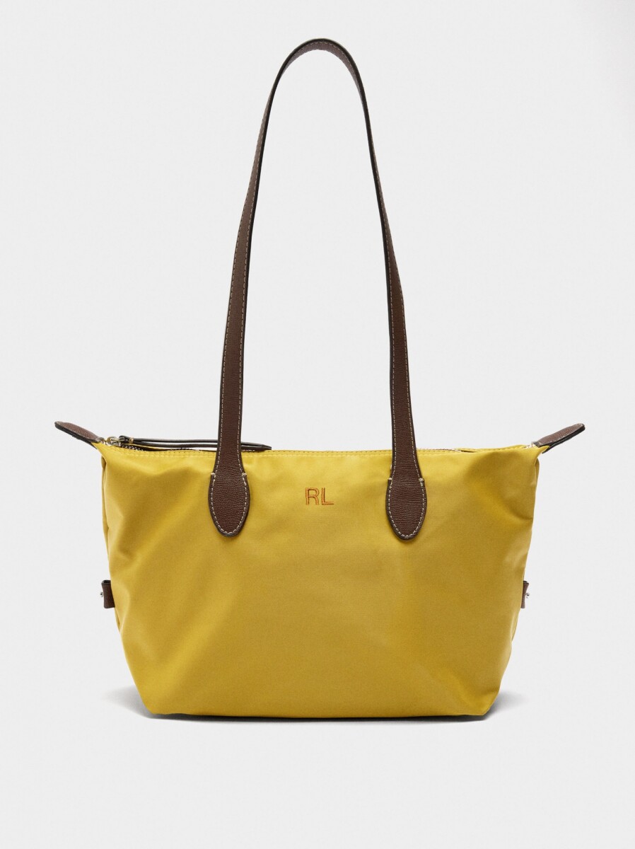 Bolso Shopper De Nylon S - mostaza 