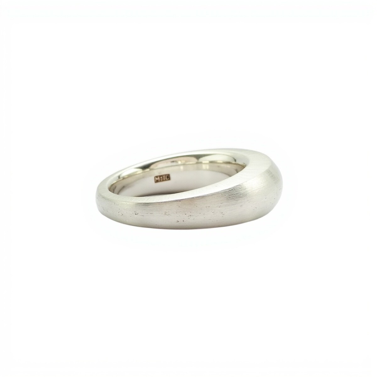 Anillo Liso-Plata 925 Esmerilada-Sin Piedra-AN3128 - sinpiedra 