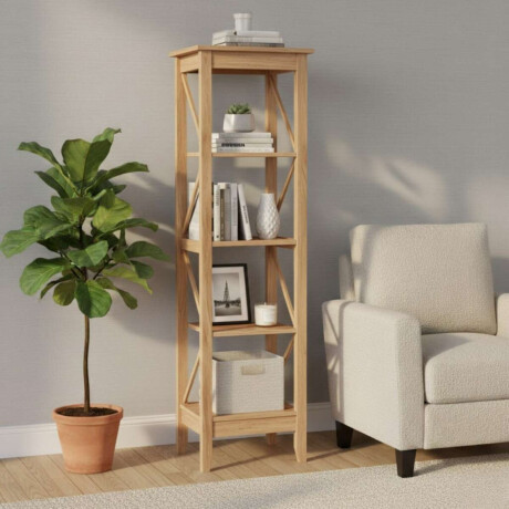 Biblioteca Estanteri­a Linea Open Rustico Hogar Natural