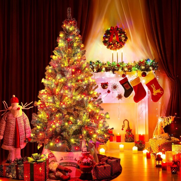 Arbol Navidad Verde Luces Smart Led Base Metal Premium 180cm Arbol Navidad Verde Luces Smart Led Base Metal Premium 180cm