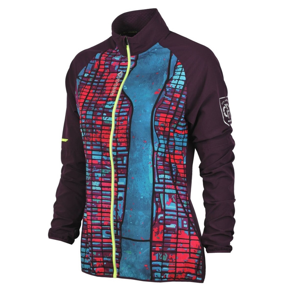 Campera Deportiva Cortaviento Reebok Mujer Osr Wind New York - Violeta 