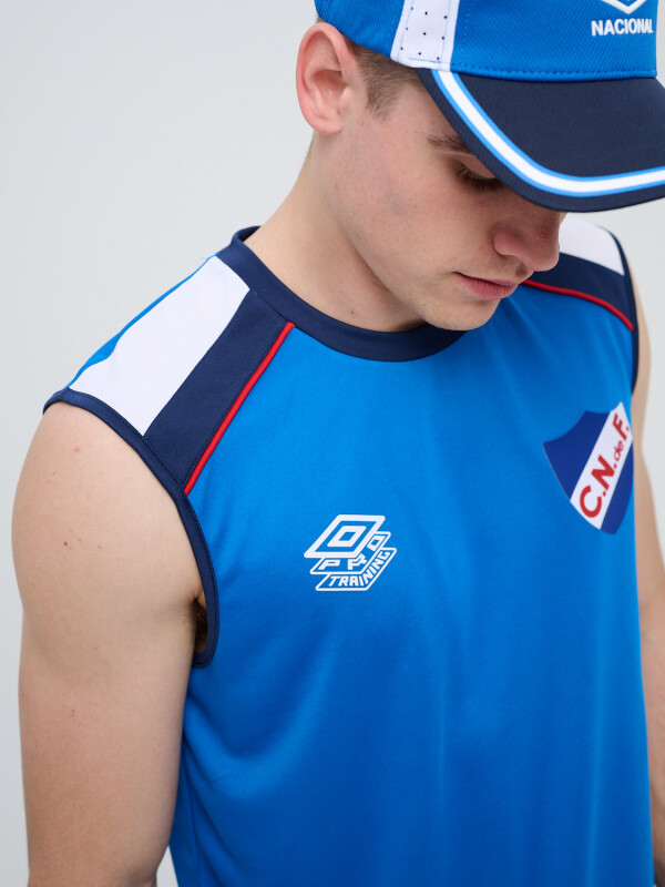REMERA SIN MANGAS PROTRAINING A Nacional Hombre Azul Royal
