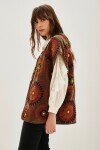 Chaleco Dupatta Marron
