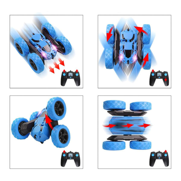 Auto A Control Remoto 360º Acrobático Stunt Juguete 4x4 Variante Color Azul