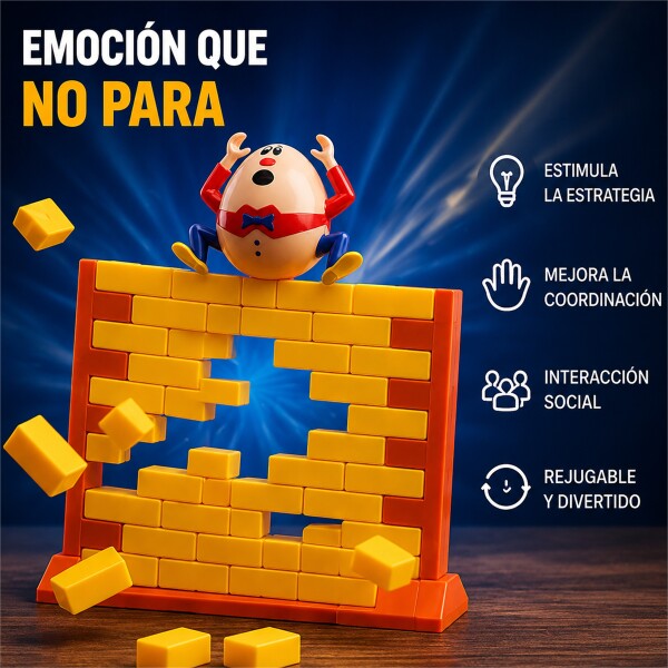 Juego de Habilidad Rompe Muro con 44 Bloques Amarillo 1