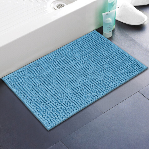 Alfombra Chenille 40 x 60 Cm TURQUESA
