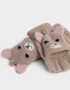 Guantes Infantiles Guantes Tejidos Mitones - Marron Beige