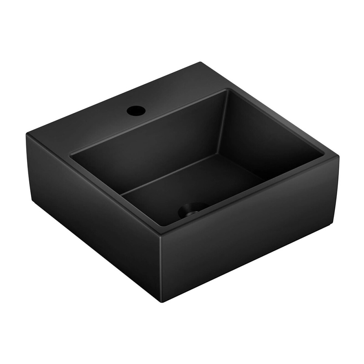 Bacha De Apoyo Modelo Basic Q1 41x41 Cm Color Negro 