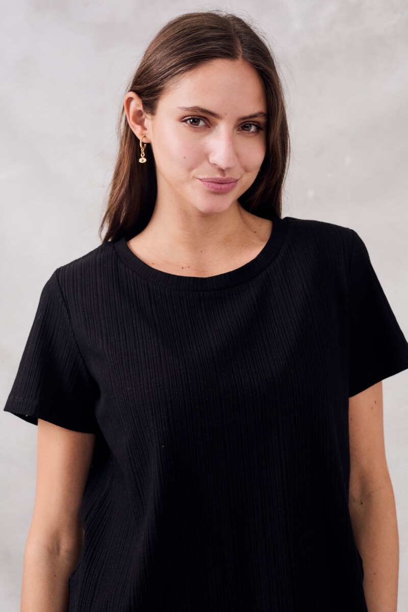 Remera Algodón Negro