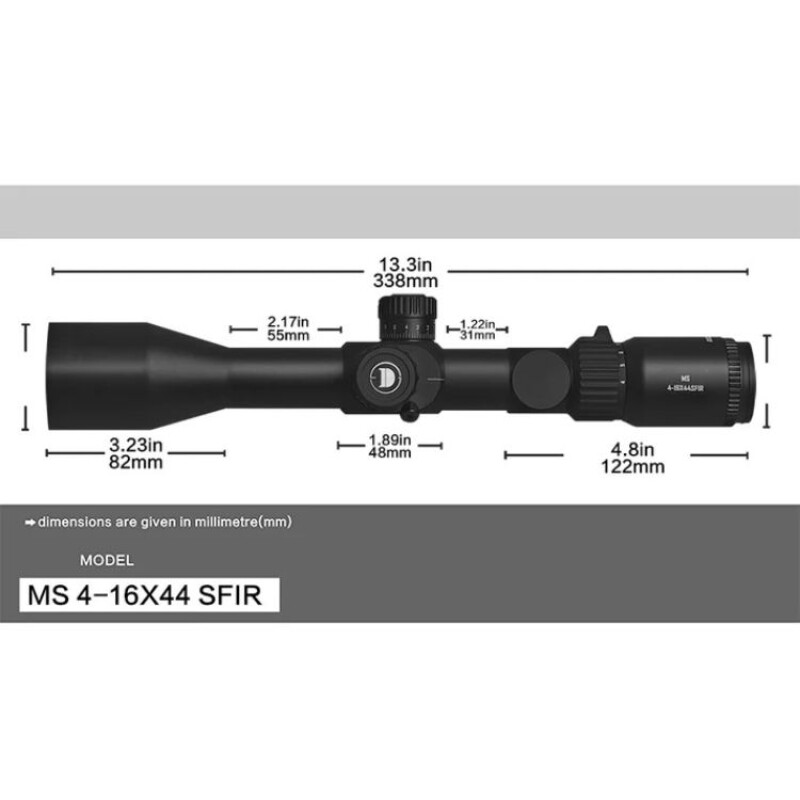 Mira Telescópica Discovery Ms 4-16x44 SFIR Retículo Iluminado Mira Telescópica Discovery Ms 4-16x44 SFIR Retículo Iluminado