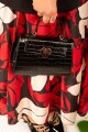 Cartera corazón charol Negro