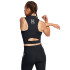 UA Run Anywhere Crop Tank-GRN BLK-001