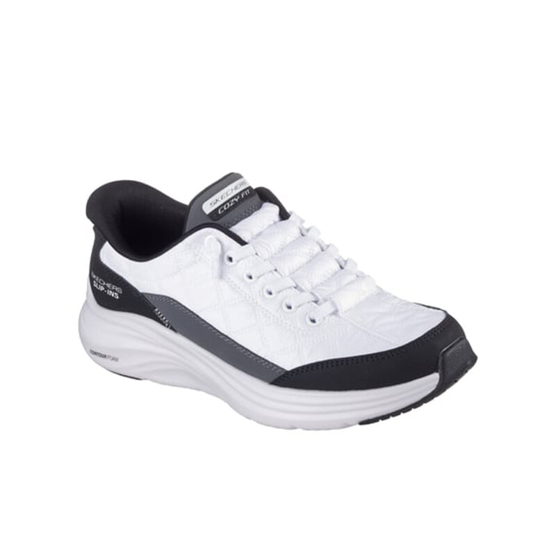 Championes Slip-Ins: Contour Foam - Cozy Fit Blanco