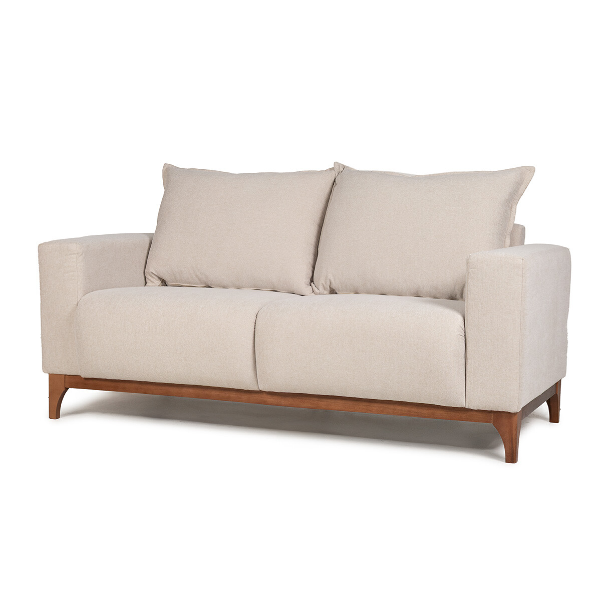 Sofá Oregon - Tela Microfibra - 2 cuerpos - FX4-10 (Beige) 