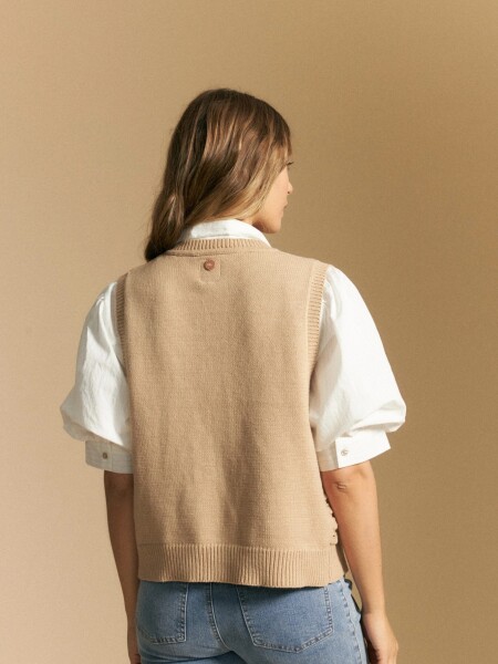 CHALECO ALLIE OBIDOS BEIGE