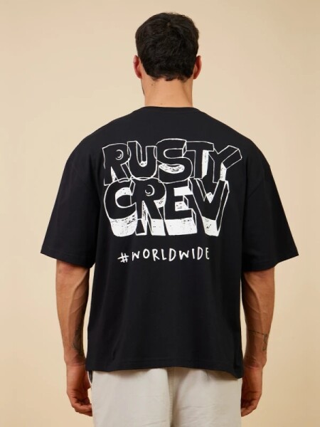 T-SHIRT RUSTY TUMAR NEGRO