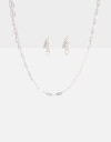 Bijouterie Set Strass Set De Bijouterie Delicates - Plateado Rodio