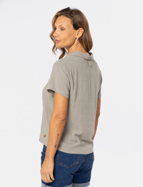 CAMISA DE LINO Verde