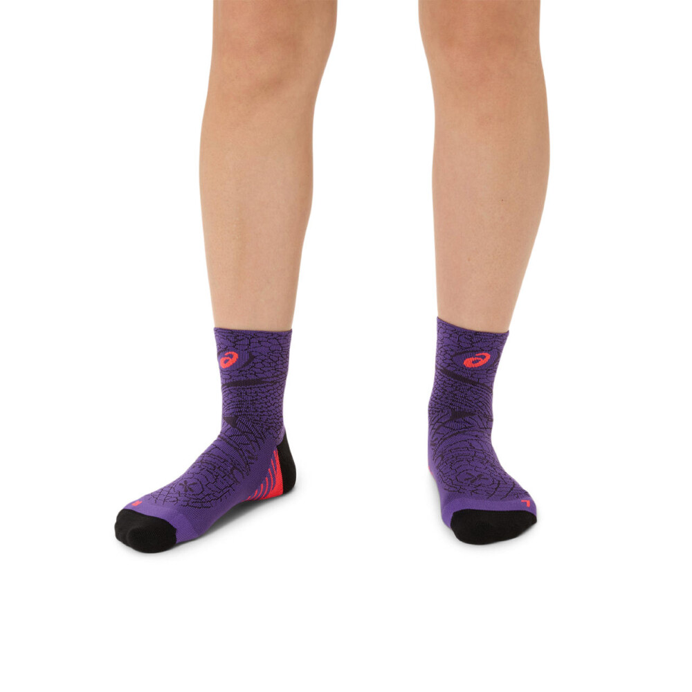 Medias Running Performance Run Sock Quarter Unisex Edo Purple
