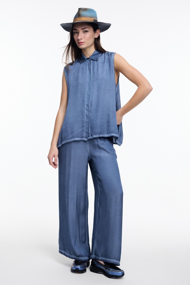 PANTALON ELASTICO Azul