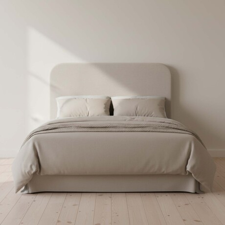 RESPALDO CON FUNDA QUEEN TELA NATURAL-BEIGE MELISSA