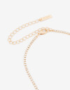 Collares Cortos Strass Set Collares Cortos Metal Y Strass - Dorado