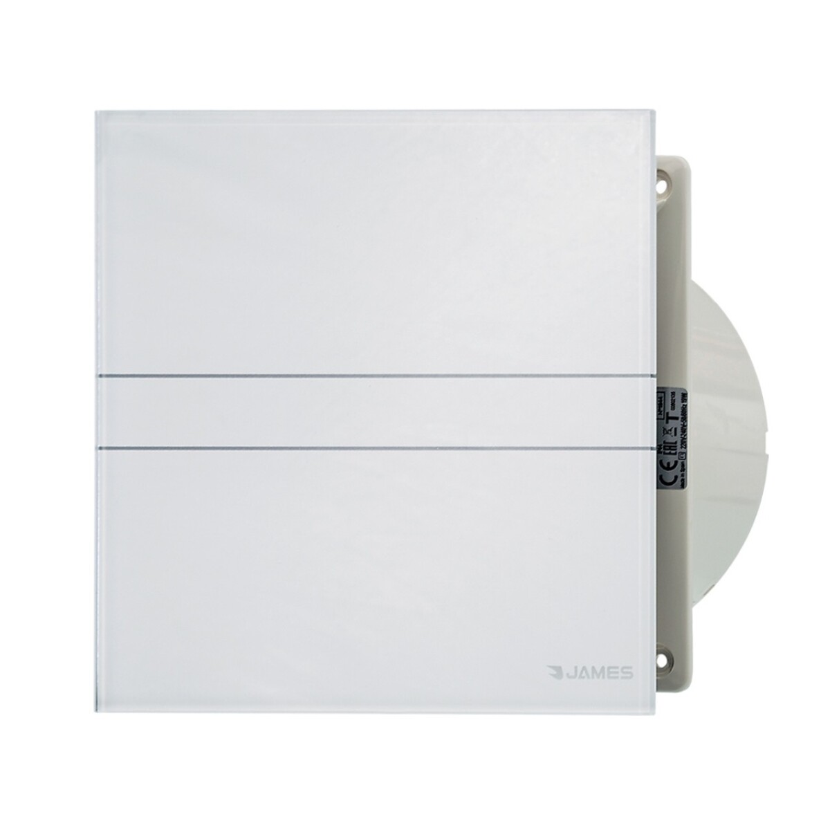 Extractor James De Baño Frente De Vidrio Ej 100vt 100mm Color Blanco 