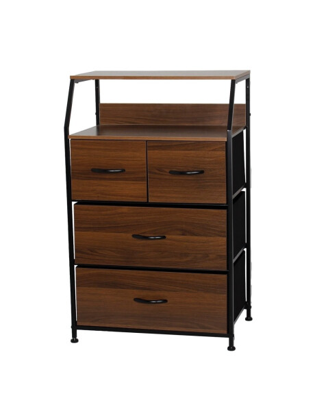 MUEBLE 4 CAJONES CON ESTANTE 60x39x96CM MADERA MUEBLE 4 CAJONES CON ESTANTE 60x39x96CM MADERA