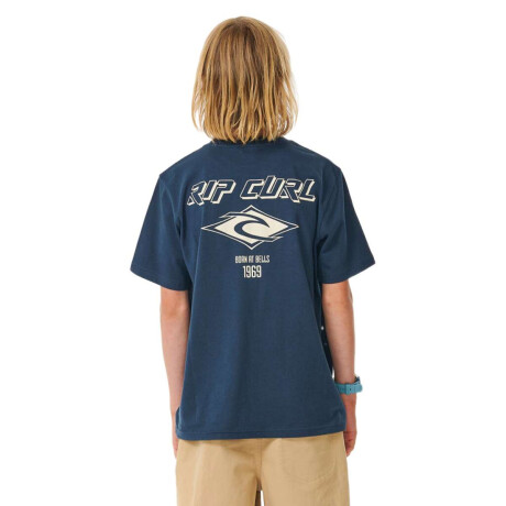 Remera Rip Curl Fadeout Icon - Boy Azul