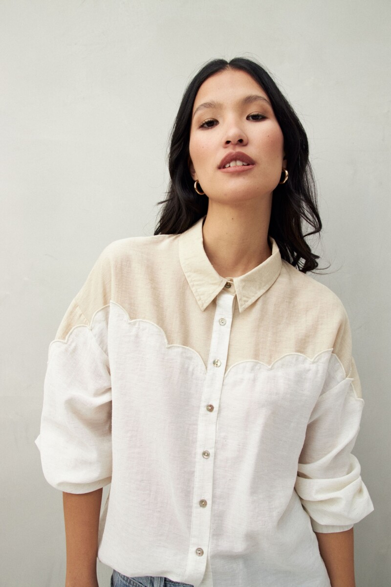 CAMISA EPONIA Almendra