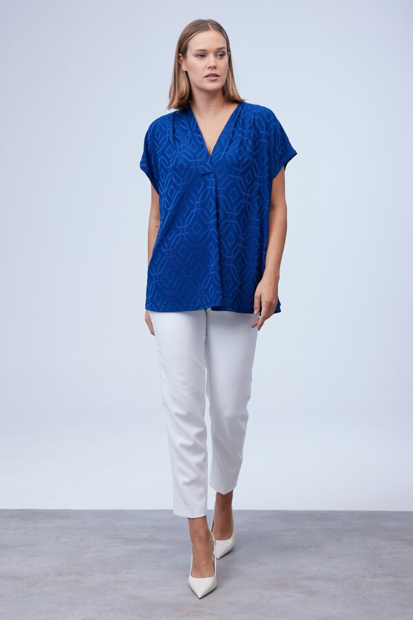 Blusa Labrada Oversize AZUL