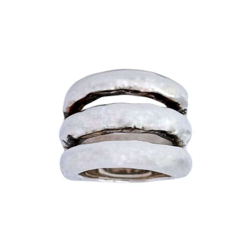 Anillo Tiras-Plata 925 Inflada-Sin Piedra-AN3004 sinpiedra