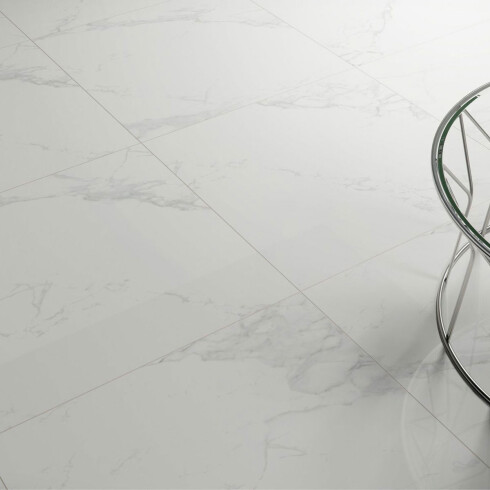 PORCELANATO PARA PISO Y PARED 60X60 BLANCO MARMOLADO PULIDO RECTIFICADO ELIZABETH GAMAS DE BLANCO