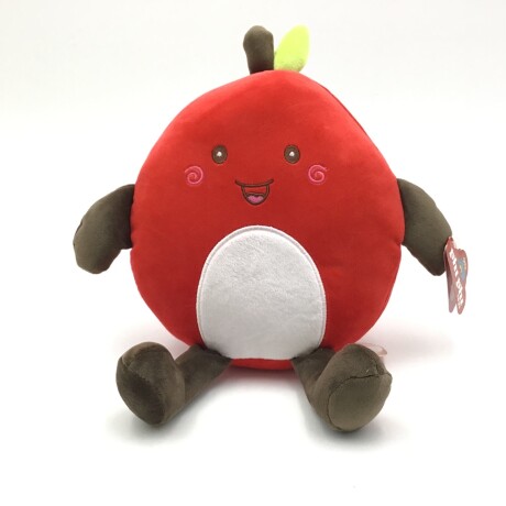 Almohadón de Peluche Manzana de 22 cm ROJO