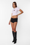 Baby Tee Arrowed Blanco