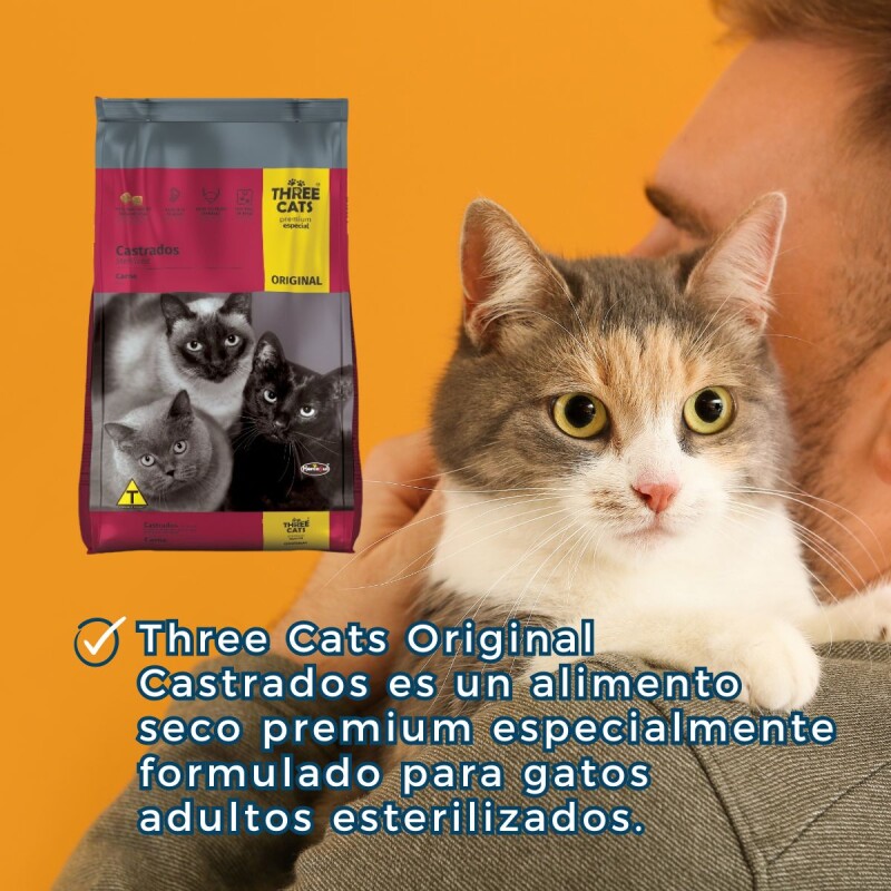 THREE CATS CASTRADOS 1 KG SUELTO THREE CATS CASTRADOS 1 KG SUELTO
