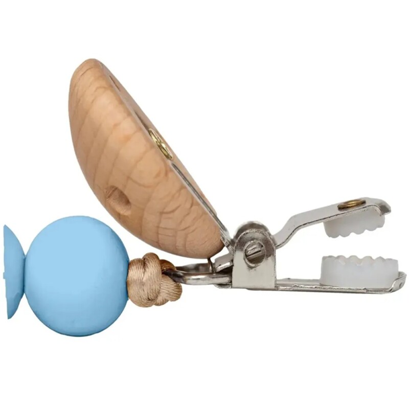 Clip Para Chupete Buba Silicona Celeste Clip Para Chupete Buba Silicona Celeste