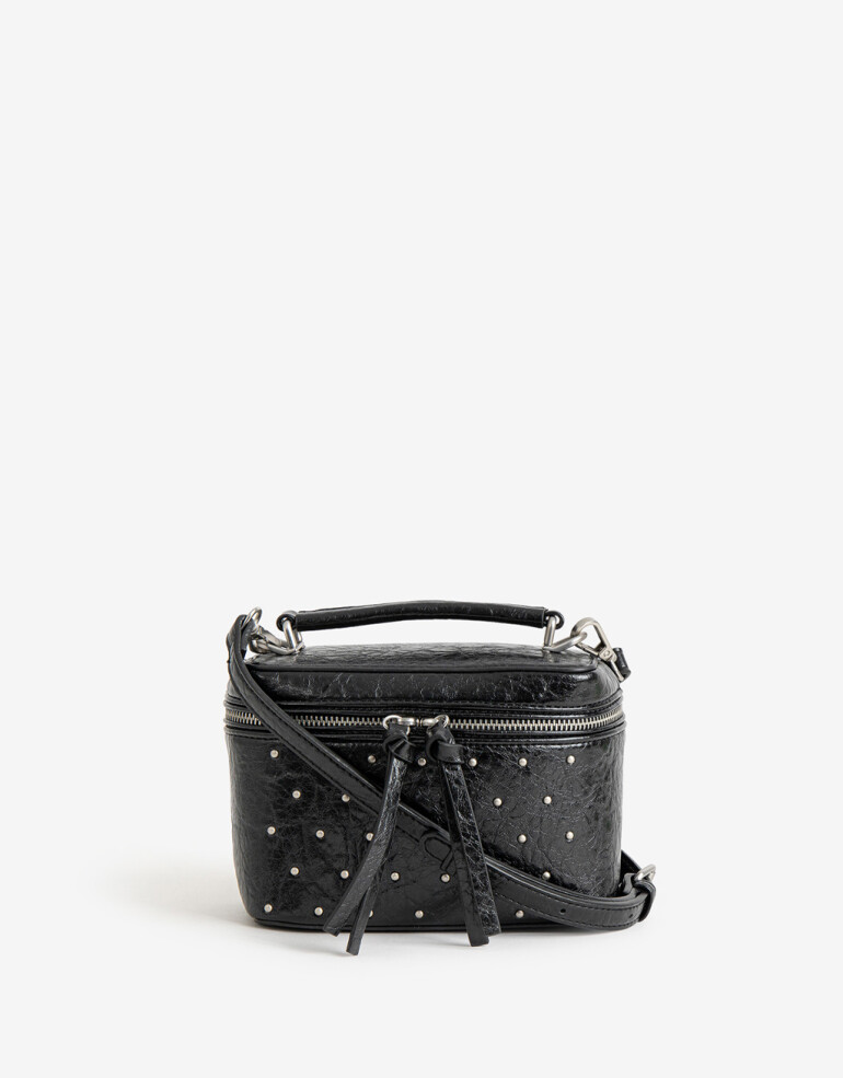 Bandoleras Cartera Formato Bandolera Con Tachas - Negro