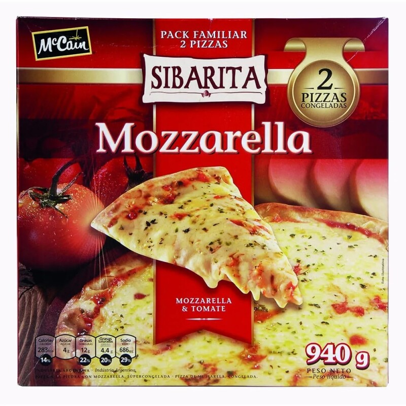 PIZZA SIBARITA MUZARELLA X2 +SOLO PDE O WEB+ PIZZA SIBARITA MUZARELLA X2 +SOLO PDE O WEB+