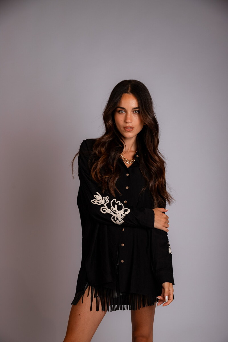 Camisa Mikonos - negro 