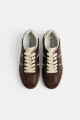 Zapatilla combinada chocolate