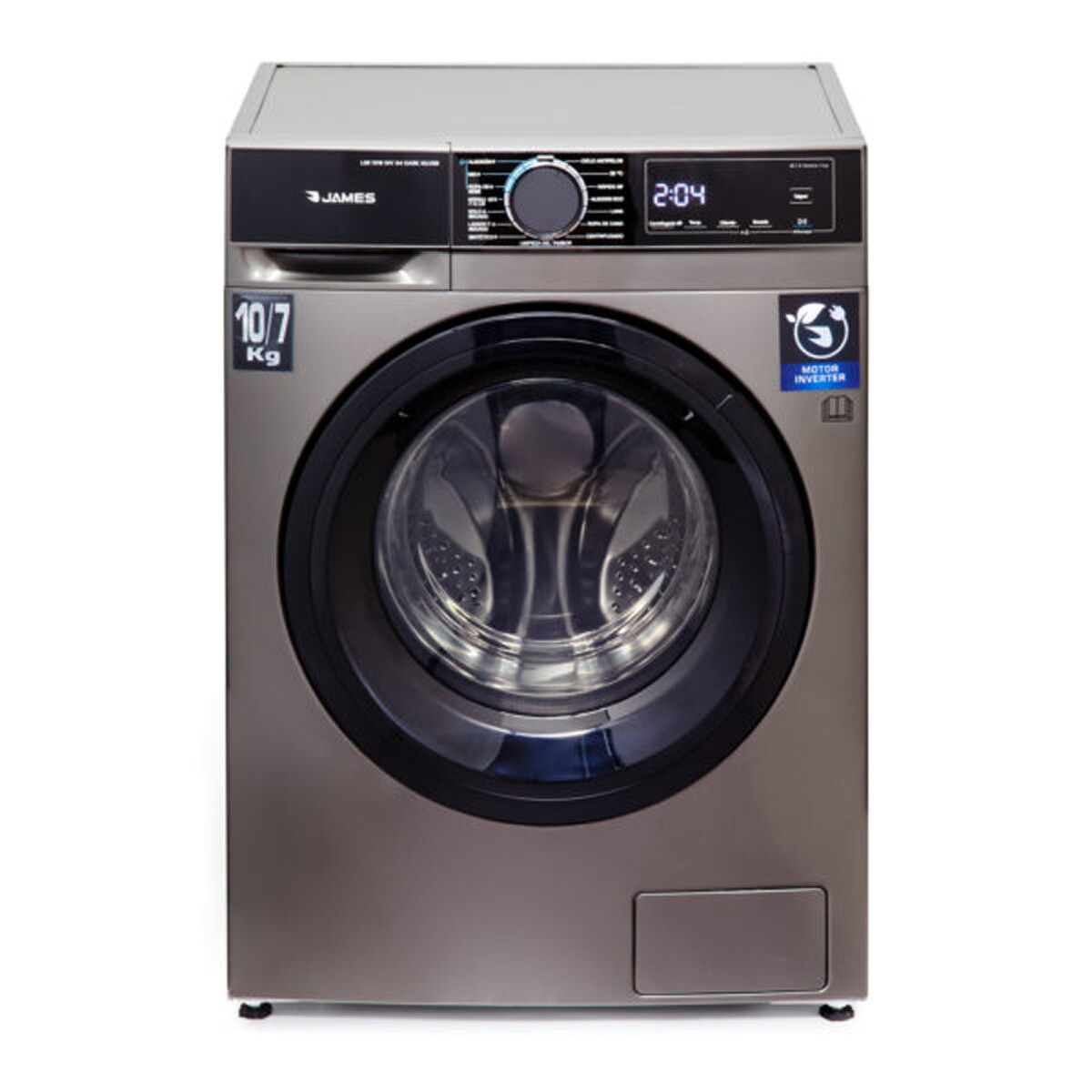 LAVASECARROPAS JAMES - 10-KG GRIS LSE 1016 DARK SILVER G4 