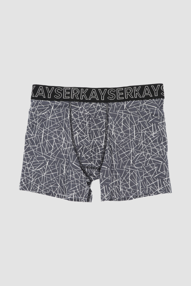 boxer algodon largo Gris