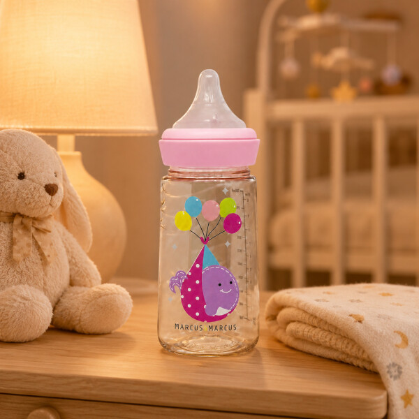 Biberón Mamadera Marcus & Marcus 300ml PPSU Anticólico Blanco 4