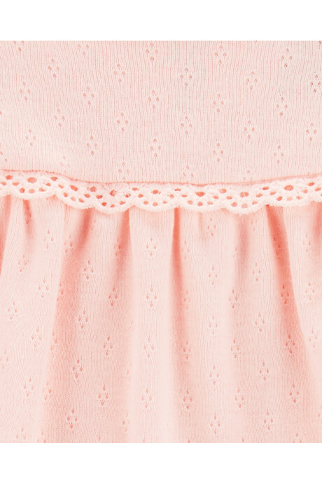 Body de algodón calado, rosado Body de algodón calado, rosado