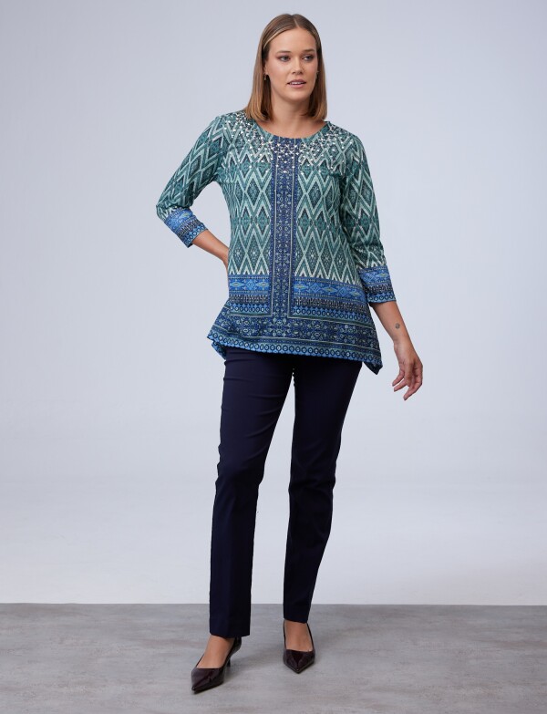 Blusa Print VERDE/MULTI